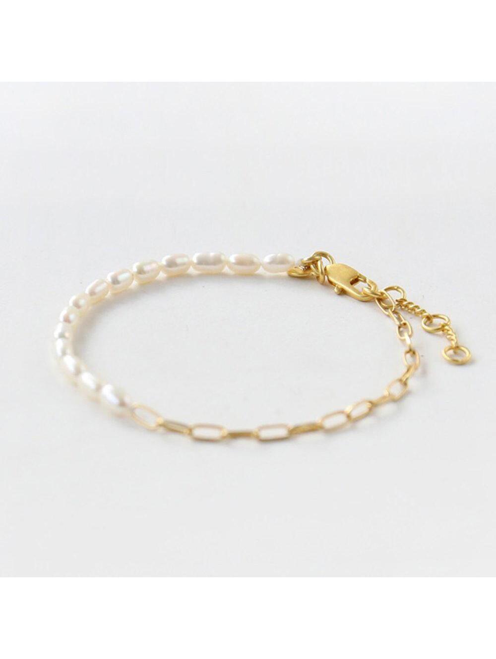 Madewell Freshwater Pearl Chain Bracelet